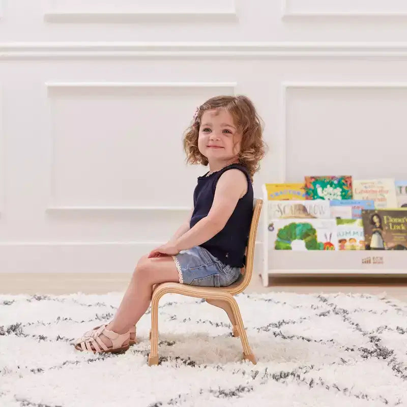 Chaise empilable en bois courbé, hauteur d'assise 8 po, mobilier Montessori, 2