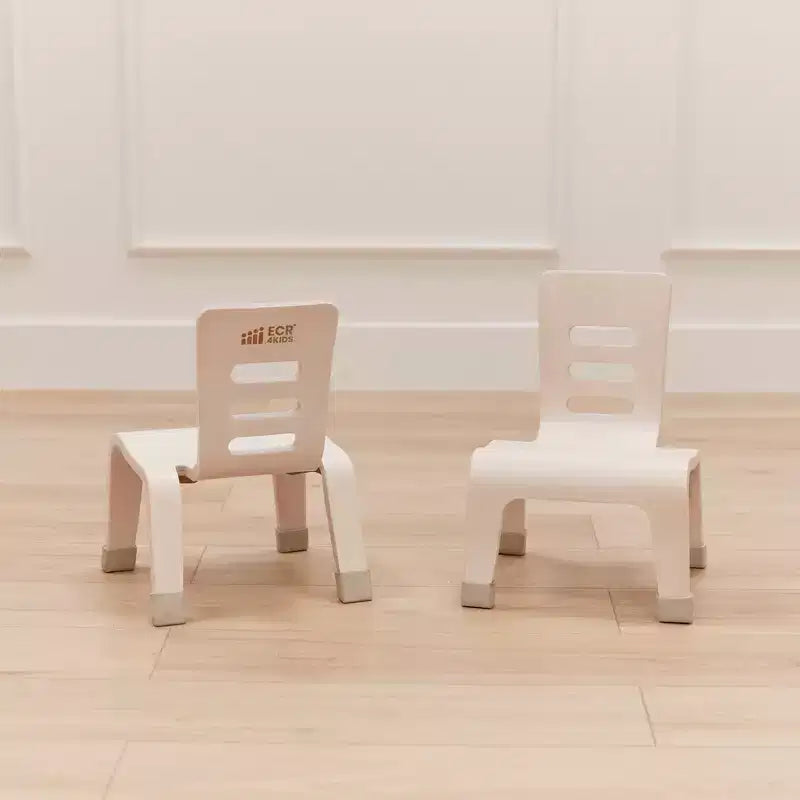 Chaise empilable en bois courbé, hauteur d'assise 8 po, mobilier Montessori, 2