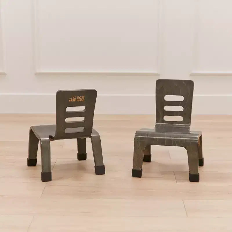 Chaise empilable en bois courbé, hauteur d'assise 8 po, mobilier Montessori, 2