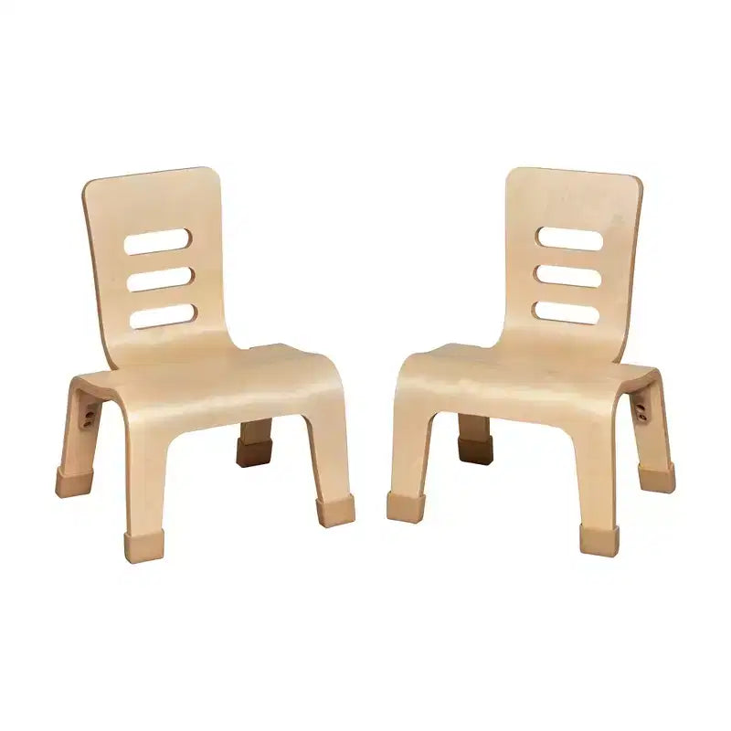 Chaise empilable en bois courbé, hauteur d'assise 8 po, mobilier Montessori, 2