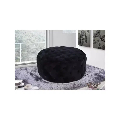 Banc/ottoman en velours Addison