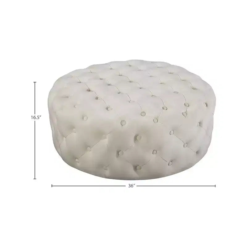 Banc/ottoman en velours Addison