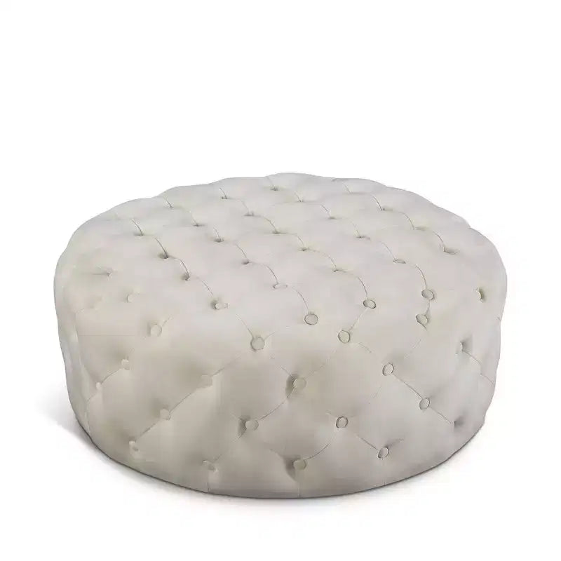 Banc/ottoman en velours Addison