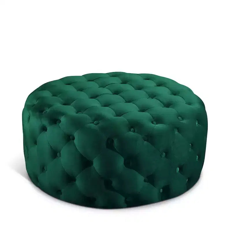 Banc/ottoman en velours Addison