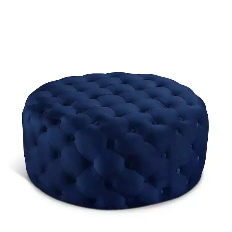 Banc/ottoman en velours Addison