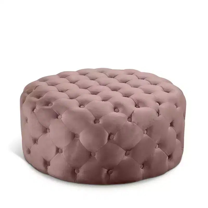 Banc/ottoman en velours Addison