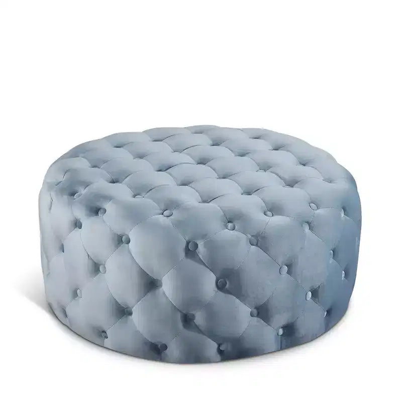 Banc/ottoman en velours Addison
