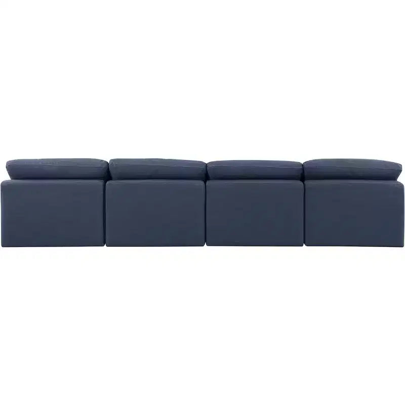 Canapé modulable en tissu texturé lin Indulge