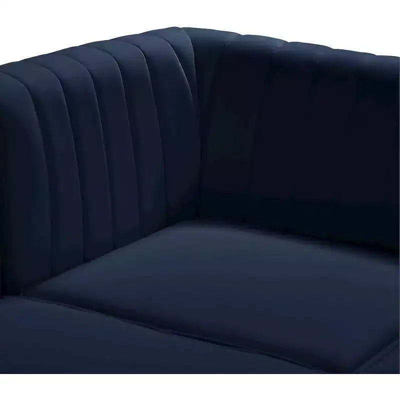 Canapé modulable en velours marine Alina
