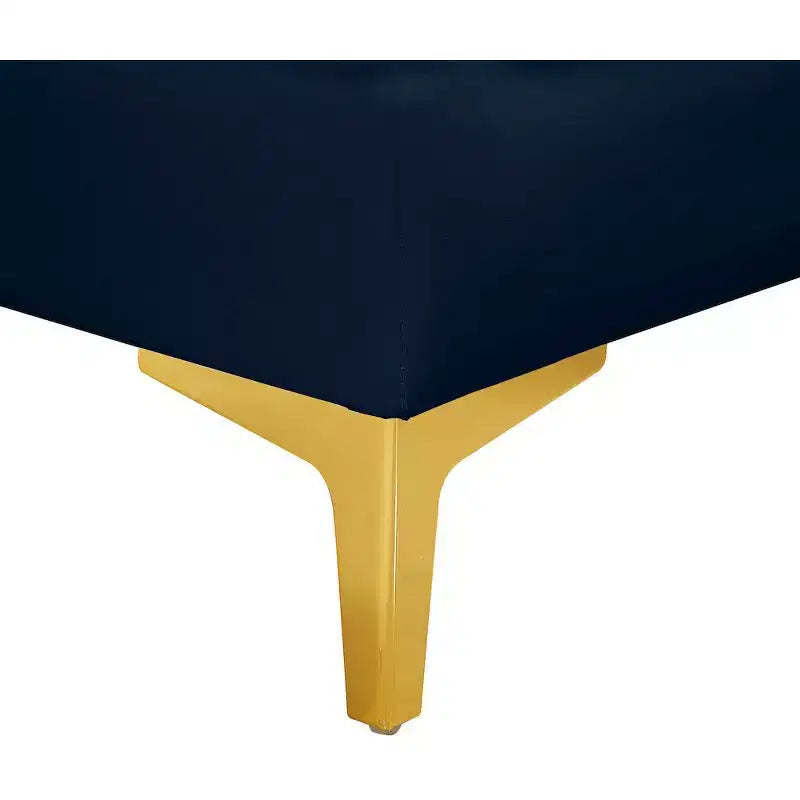 Canapé modulable en velours marine Alina