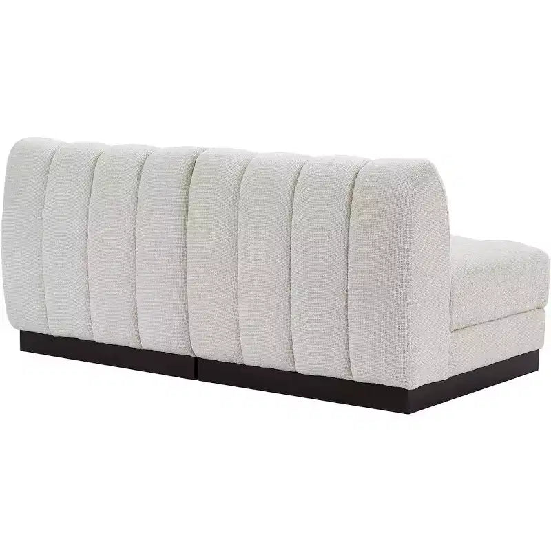 Canapé Modulable en Tissu Chenille Quinn