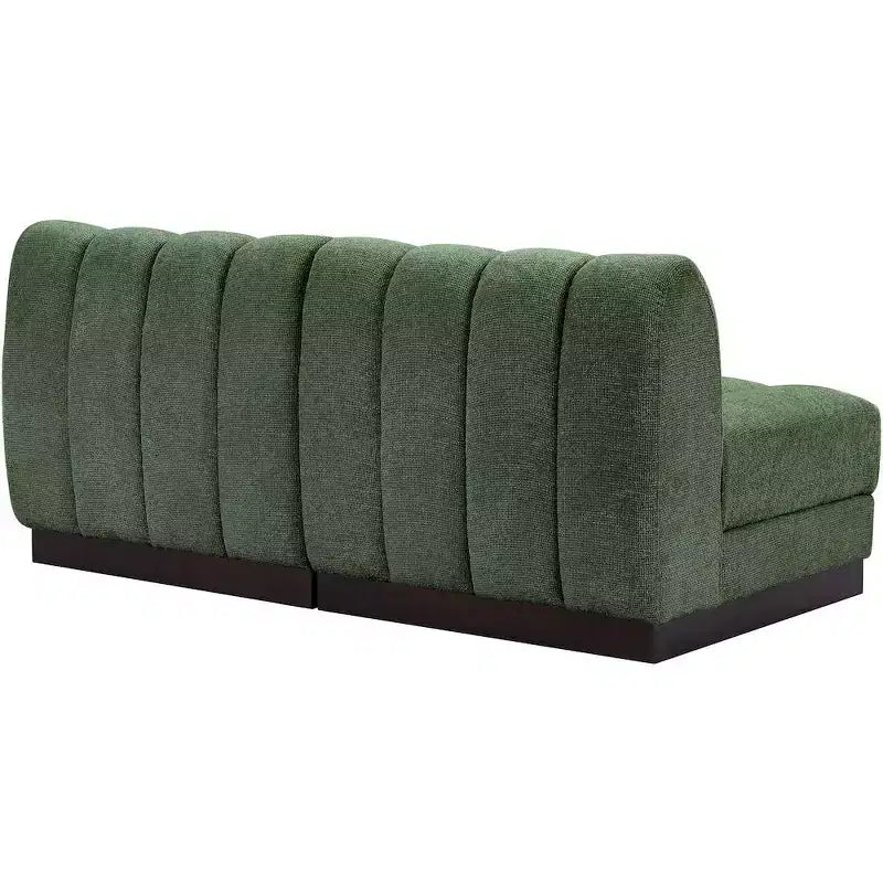 Canapé Modulable en Tissu Chenille Quinn