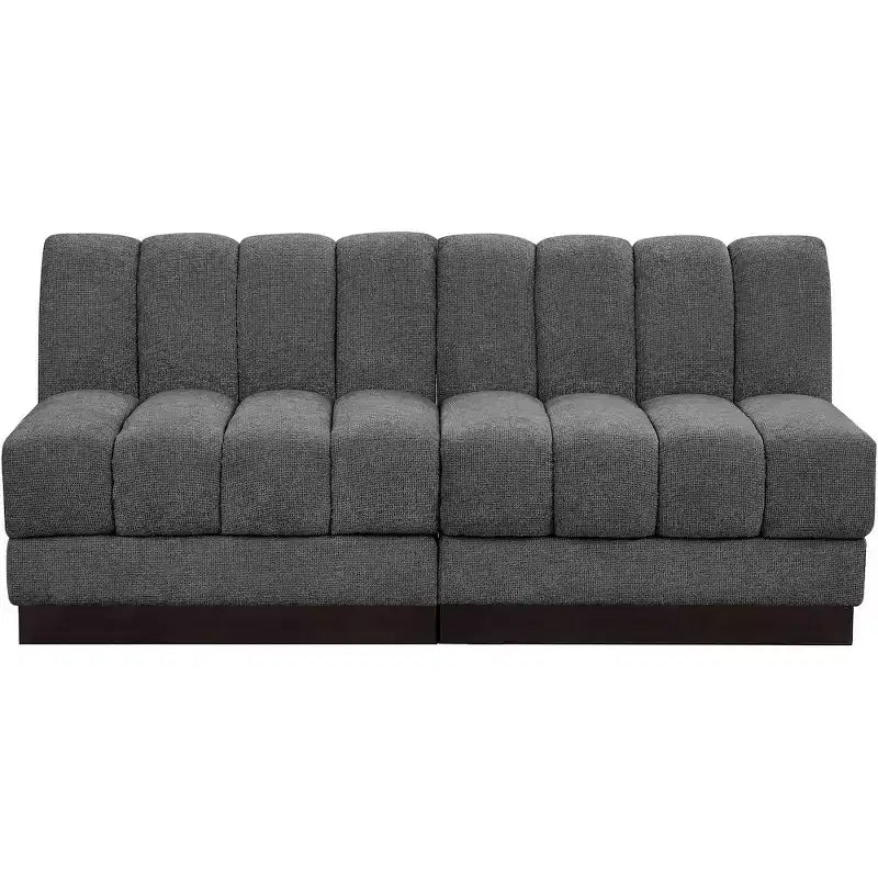 Canapé Modulable en Tissu Chenille Quinn
