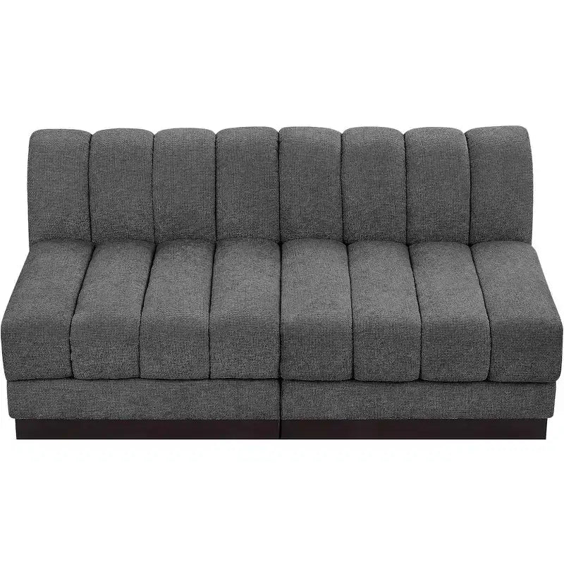 Canapé Modulable en Tissu Chenille Quinn