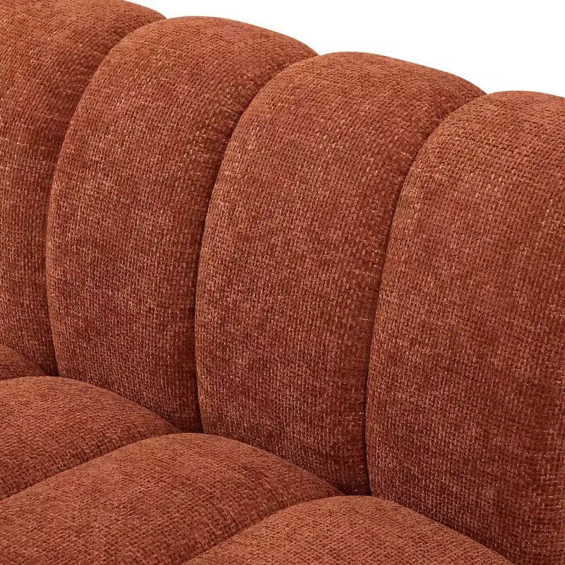 Canapé Modulable en Tissu Chenille Quinn