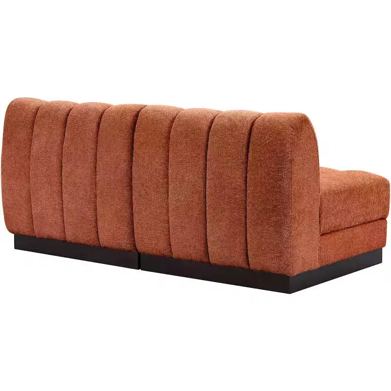 Canapé Modulable en Tissu Chenille Quinn