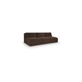 Meridian Furniture Shaggy Brown Corduroy Performance Fabric Modular Sofa
