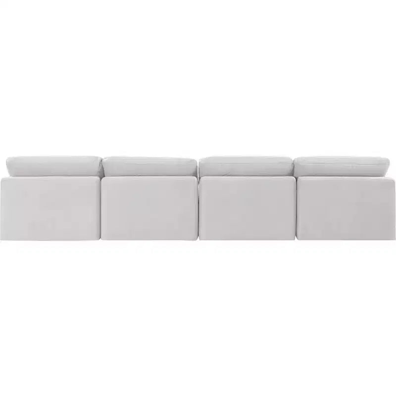Canapé Modulable Indulge en Velours Crème
