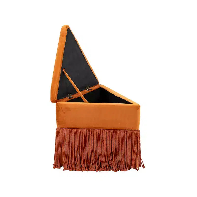 Repose-pieds/Tabouret en velours Trivoli